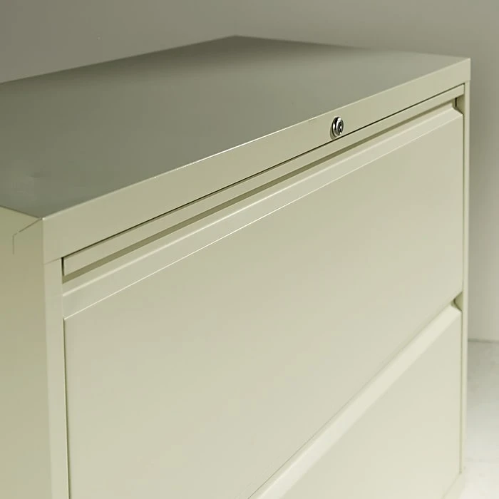 Alera® Four-Drawer Lateral File Cabinet, 36w X 18d X 52 1/2h, Light Gray (ALELF3654LG) 2 Alera® Four-Drawer Lateral File Cabinet, 36w X 18d X 52 1/2h, Light Gray (ALELF3654LG) - Image 2