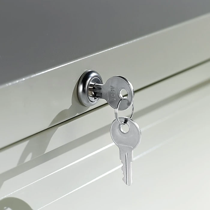 Alera® Four-Drawer Lateral File Cabinet, 36w X 18d X 52 1/2h, Light Gray (ALELF3654LG) 3 Alera® Four-Drawer Lateral File Cabinet, 36w X 18d X 52 1/2h, Light Gray (ALELF3654LG) - Image 3