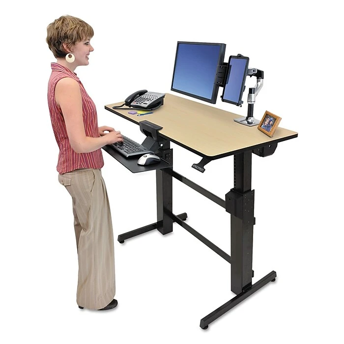 Ergotron WorkFit-D 48" Adjustable Desk, MDF (24-271-928) 4 Ergotron WorkFit-D 48" Adjustable Desk, MDF (24-271-928) - Image 4