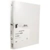 JAM Paper Standard .75" 3-Ring Flexible Poly Binder, Clear Glass Twill (7525644)
