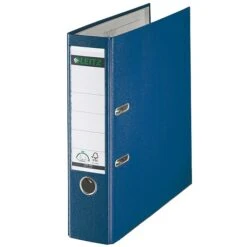 Leitz 180 Standard 2" 2-Ring A4 Sized European Binder, Blue (10105035)