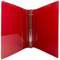 JAM Paper Designders 2" 3-Ring Flexible Poly Binder, Red Glass Twill (820T2RD) -Office Supplies Shop m003758207 sc7