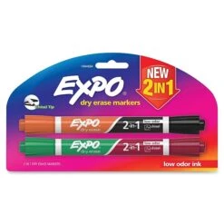 Expo 2-in-1 Dry Erase Markers, Chisel Tip, Assorted, 4/Pack (1944656) 9 Expo 2-in-1 Dry Erase Markers, Chisel Tip, Assorted, 4/Pack (1944656) -Office Supplies Shop m003802491 sc7