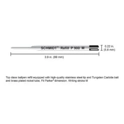 Schmidt P900 Ballpoint TC Ball Refill, To Fit Parker Ballpoint Pens, Medium, Blue, 2 Pack (SC58136) 7 Schmidt P900 Ballpoint TC Ball Refill, To Fit Parker Ballpoint Pens, Medium, Blue, 2 Pack (SC58136) -Office Supplies Shop m003909979 sc7