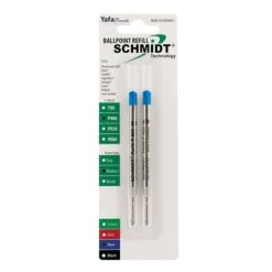 Schmidt P900 Ballpoint TC Ball Refill, To Fit Parker Ballpoint Pens, Medium, Blue, 2 Pack (SC58136)