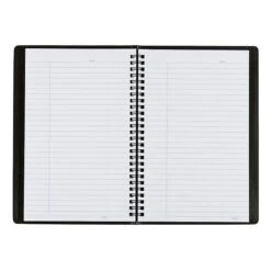 Blueline Duraflex Poly Cover Business Notebook, 9 3/8" X 6", Black, 160 Pages / 80 Sheets (B40.81) -Office Supplies Shop m005857111 sc7