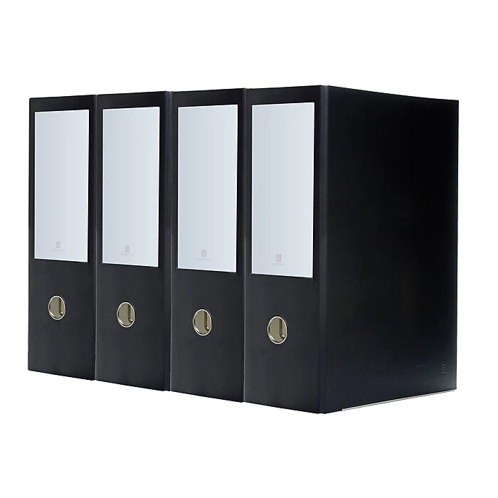 Bindertek Premium 4" 3-Ring Legal Binder, Black, 4/Pack (3LGXPACK-BK) 1 Bindertek Premium 4" 3-Ring Legal Binder, Black, 4/Pack (3LGXPACK-BK)