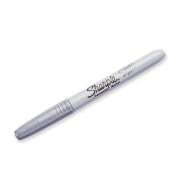 Sharpie Permanent Marker, Fine Tip, Metallic Silver, 36/Pack (2003899) 2 Sharpie Permanent Marker, Fine Tip, Metallic Silver, 36/Pack (2003899) - Image 2
