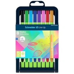 Schneider® Schneider Line-Up Felt Pen, Fine Point, Assorted Colors, 8/Pack (PSY191098)