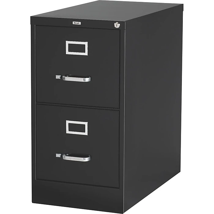 25" Deep Vertical File Cabinet, Legal, 2-Drawer, Black 1 25" Deep Vertical File Cabinet, Legal, 2-Drawer, Black
