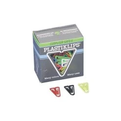 Baumgartens Small Plastiklips Paper Clips, Assorted Colors, 1000/Bx