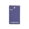 Mead Wirebound Memo Book, 5" X 3", College Ruled, 60 Sheets/Book, Multicolor (45354)