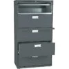 HON® Brigade 600 Series Lateral File Cabinet, A4/Legal/Letter, 5-Drawer, Charcoal, 19 1/4"D (685LS)