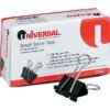 Universal 3/8" Capacity Binder Clips, 3/4" Width, Dozen (UNV10200)