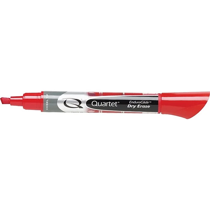 Quartet EnduraGlide Dry-Erase Markers, Chisel Tip, Red Ink, 12/Pack 2 Quartet EnduraGlide Dry-Erase Markers, Chisel Tip, Red Ink, 12/Pack - Image 2