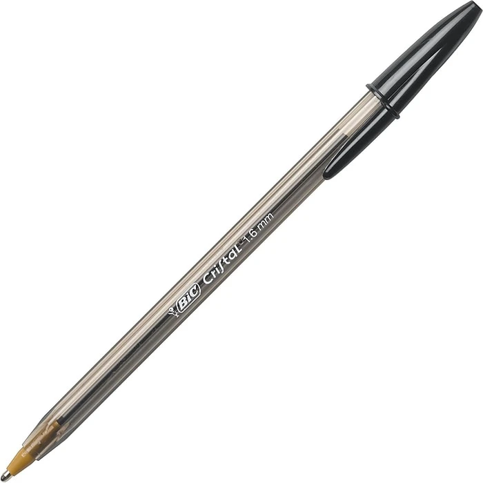 BIC Cristal Ballpoint Stick Pens, Bold Point, Black Ink, 24/Box (MSBP241-BLK) 5 BIC Cristal Ballpoint Stick Pens, Bold Point, Black Ink, 24/Box (MSBP241-BLK) - Image 5