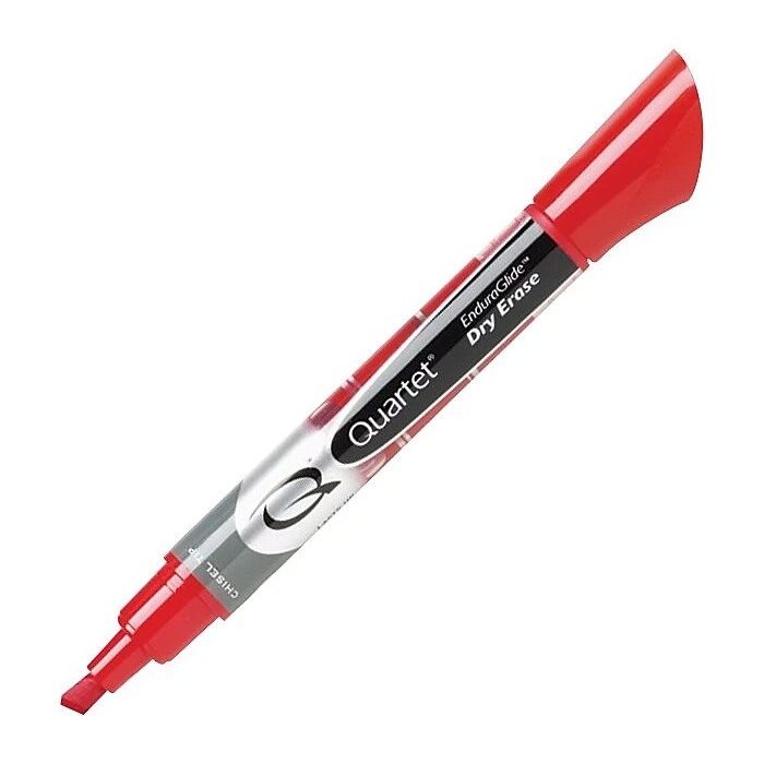 Quartet EnduraGlide Dry-Erase Markers, Chisel Tip, Red Ink, 12/Pack 1 Quartet EnduraGlide Dry-Erase Markers, Chisel Tip, Red Ink, 12/Pack