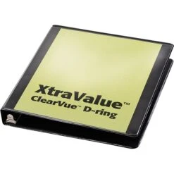 Cardinal® XtraValue™ ClearVue™ Slant-D® Ring, Black, 240-Sheet Capacity, 1" (Ring Diameter) -Office Supplies Shop s0414413 sc7