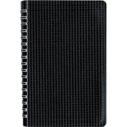 Blueline Duraflex Poly Cover Business Notebook, 9 3/8" X 6", Black, 160 Pages / 80 Sheets (B40.81)