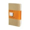 Moleskine Cahier Journal, Set Of 3, Extra Large, Ruled, Kraft Brown, Soft Cover, 7-1/2" X 10"