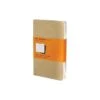 Moleskine Cahier Soft Cover Journal, 3.5" X 5.5", Kraft Brown, 3/Pack (704925)