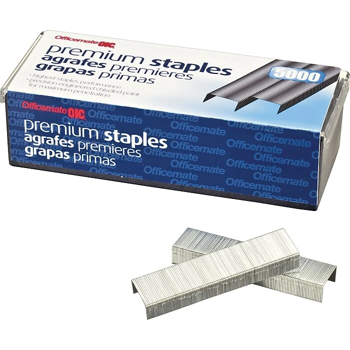 OIC® Premium Standard Staples, 1/4", 5,000/Box 2 OIC® Premium Standard Staples, 1/4", 5,000/Box - Image 2