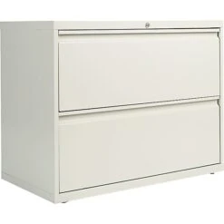 Two-Drawer Lateral File Cabinet, 36w X 19-1/4d X 29h, Light Gray -Office Supplies Shop s0615282 sc7