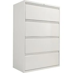 Alera® Four-Drawer Lateral File Cabinet, 36w X 18d X 52 1/2h, Light Gray (ALELF3654LG) 11 Alera® Four-Drawer Lateral File Cabinet, 36w X 18d X 52 1/2h, Light Gray (ALELF3654LG) -Office Supplies Shop s0615288 sc7