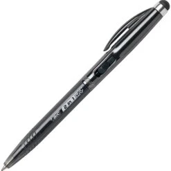 Bic Tech 2 In 1 Retractable Ballpoint Pen And Stylus, Medium Point, Black/Silver Barrel, Each