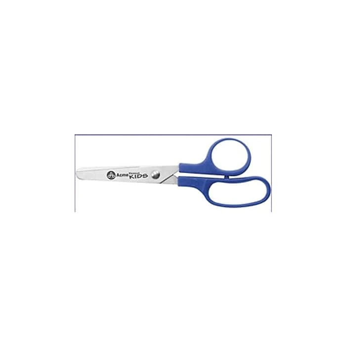 Westcott 5" Stainless Steel Kid's Scissors, Blunt Tip, Blue, 10/Bundle (ACM42516) 2 Westcott 5" Stainless Steel Kid's Scissors, Blunt Tip, Blue, 10/Bundle (ACM42516) - Image 2