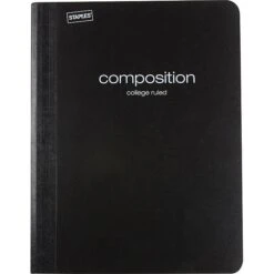 Staples Poly Composition Notebook, 9-3/4" X 7-1/2" College Ruled, 80 Sheets, Assorted Colors, 24/Carton (42080CT) -Office Supplies Shop s0737750 sc7