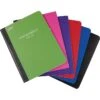 Staples Poly Composition Notebook, 9-3/4" X 7-1/2" College Ruled, 80 Sheets, Assorted Colors, 24/Carton (42080CT)