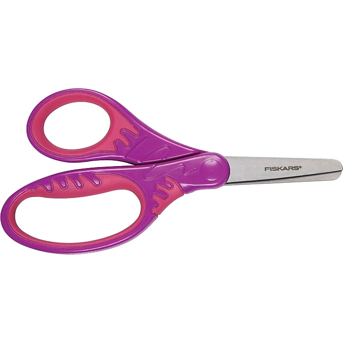 Fiskars SoftGrip 5" Steel Kids Scissors, Blunt Tip, Assorted Colors (9422) 3 Fiskars SoftGrip 5" Steel Kids Scissors, Blunt Tip, Assorted Colors (9422) - Image 3