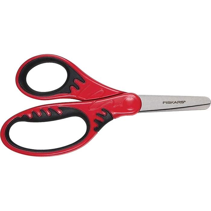 Fiskars SoftGrip 5" Steel Kids Scissors, Blunt Tip, Assorted Colors (9422) 2 Fiskars SoftGrip 5" Steel Kids Scissors, Blunt Tip, Assorted Colors (9422) - Image 2