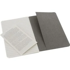 Moleskine Cahier Journal, Set Of 3, Pocket, Ruled, Pebble Grey, Soft Cover, 3-1/2" X 5-1/2" -Office Supplies Shop s0817425 sc7