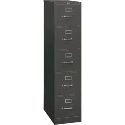 HON 310 Series 5-Drawer Vertical File Cabinet, Letter Size, Charcoal, 26 1/2"D (HON315PS) -Office Supplies Shop s0836043 sc7