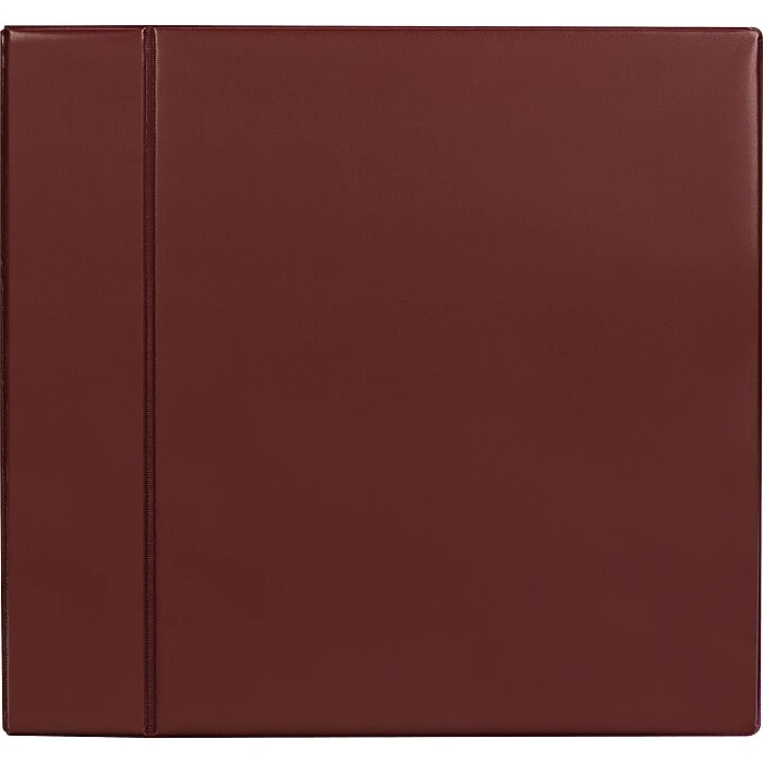 Staples® Heavy-Duty Binder With D-Rings, Maroon, 775 Sheet Capacity, 4" Ring 3 Staples® Heavy-Duty Binder With D-Rings, Maroon, 775 Sheet Capacity, 4" Ring - Image 3