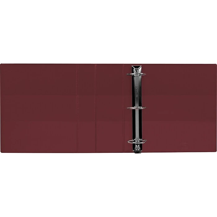 Staples® Heavy-Duty Binder With D-Rings, Maroon, 775 Sheet Capacity, 4" Ring 4 Staples® Heavy-Duty Binder With D-Rings, Maroon, 775 Sheet Capacity, 4" Ring - Image 4