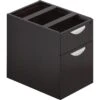 Global Offices To Go® Superior Laminate Box/File Pedestal, American Espresso, 19"H X 16"W X 22"D