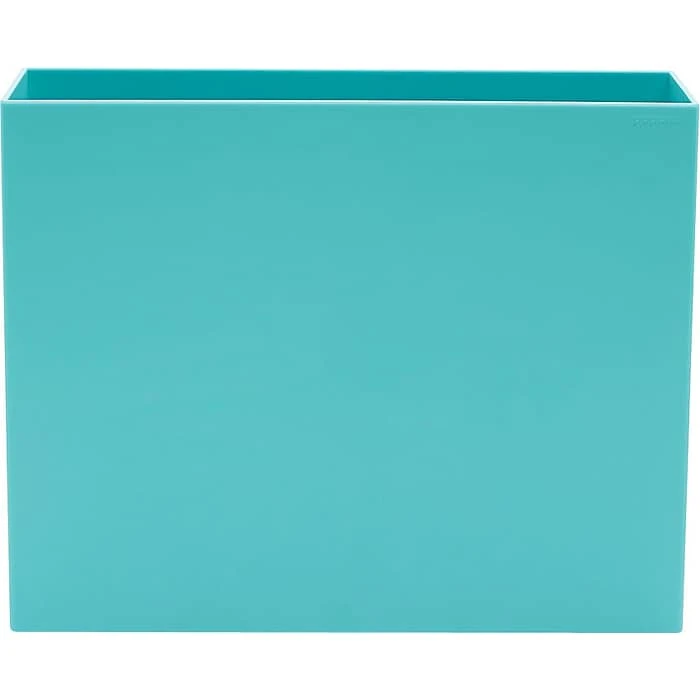 Poppin Plastic File Box, Letter Size, Aqua (101274) 2 Poppin Plastic File Box, Letter Size, Aqua (101274) - Image 2