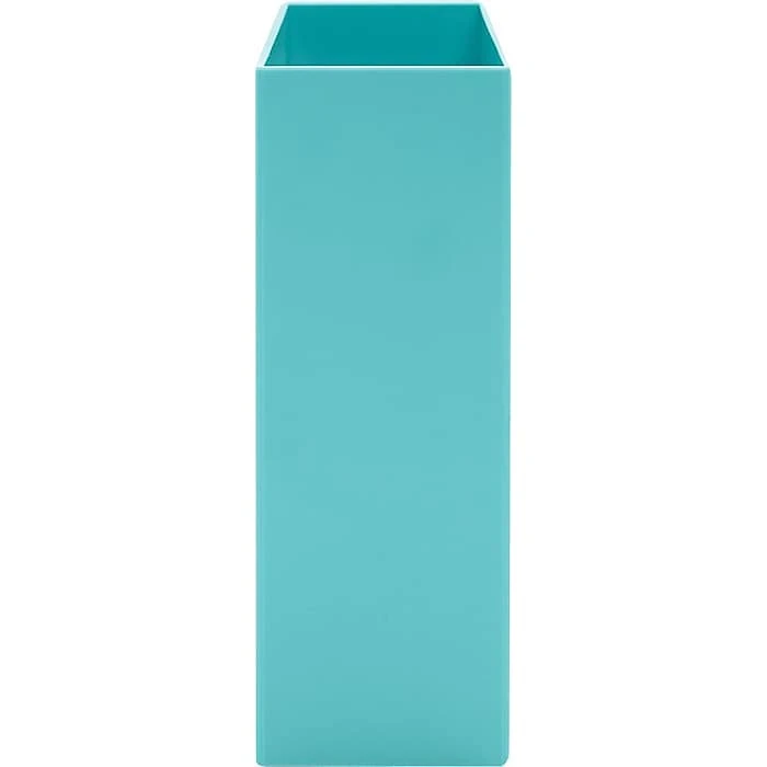 Poppin Plastic File Box, Letter Size, Aqua (101274) 3 Poppin Plastic File Box, Letter Size, Aqua (101274) - Image 3