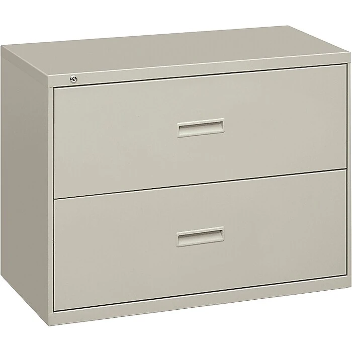 HON Lateral File, 2 Drawers, Molded Pull, 36"W, Light Gray Finish (BSX482LQ) 3 HON Lateral File, 2 Drawers, Molded Pull, 36"W, Light Gray Finish (BSX482LQ) - Image 3
