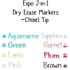 Expo 2-in-1 Dry Erase Markers, Chisel Tip, Assorted, 4/Pack (1944656) 8 Expo 2-in-1 Dry Erase Markers, Chisel Tip, Assorted, 4/Pack (1944656) -Office Supplies Shop s1009572 sc7