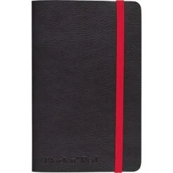 Black N' Red Business Notebook, 5-1/2" X 3-1/2", Wide Ruled, 71 Sheets, Black (400065001)
