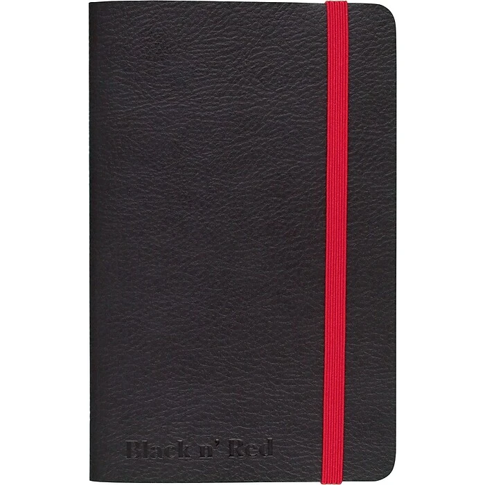 Black N' Red Business Notebook, 5-1/2" X 3-1/2", Wide Ruled, 71 Sheets, Black (400065001) 1 Black N' Red Business Notebook, 5-1/2" X 3-1/2", Wide Ruled, 71 Sheets, Black (400065001)