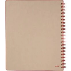 AT-A-GLANCE Twinwire Professional Notebook, 11" X 8 3/4", Wide Ruled, 80 Sheets, Tan/Red (YP141-07) -Office Supplies Shop s1009618 sc7