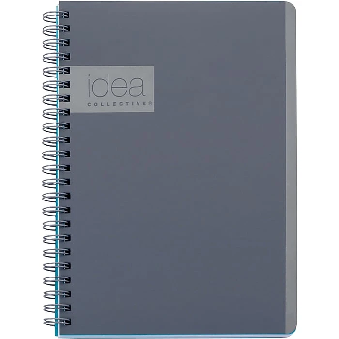 Oxford Idea Collective Professional Notebook, 8" X 4-7/8", College Ruled, 80 Sheets, Gray (57010IC) 1 Oxford Idea Collective Professional Notebook, 8" X 4-7/8", College Ruled, 80 Sheets, Gray (57010IC)