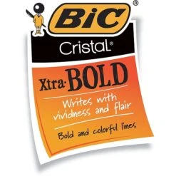 BIC Cristal Ballpoint Stick Pens, Bold Point, Black Ink, 24/Box (MSBP241-BLK) 7 BIC Cristal Ballpoint Stick Pens, Bold Point, Black Ink, 24/Box (MSBP241-BLK) -Office Supplies Shop s1069532 sc7