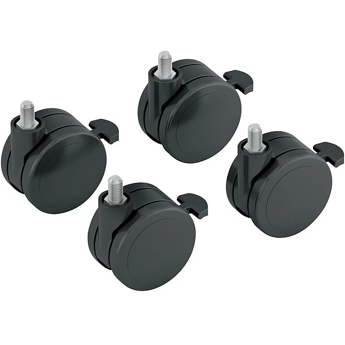 HON® Height-Adjustable Base Caster Add-On Kit, Black, 4/Pack (HONHABCASTER) 1 HON® Height-Adjustable Base Caster Add-On Kit, Black, 4/Pack (HONHABCASTER)