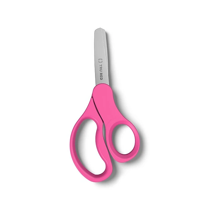 TRU RED™ Junior 5" Kids Blunt Tip Stainless Steel Scissors, Straight Handle, Right & Left Handed, 2/Pack (TR55055) 6 TRU RED™ Junior 5" Kids Blunt Tip Stainless Steel Scissors, Straight Handle, Right & Left Handed, 2/Pack (TR55055) - Image 6